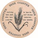 ショッピングコースター TKG 紙コースター BEER 100枚入 13703 茶 PKCS302 遠藤商事