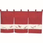 TKG 半間のれん 松葉ちらし 118-02 えび茶 TNLQ102 遠藤商事