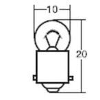 【メール便選択可】スタンレー A71A パネル、メーター用電球 12V 1.7W G10 BA9S 10個入 STANLEY