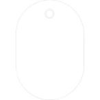 【メール便選択可】緑十字 200021 小判札 無地札 白 60×40mm スチロール樹脂