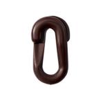 【メール便選択可】緑十字 284146 プラスチックチェーン用ジョイント 茶 PJ-6BR 20×39.5 線径6Φ 2個組