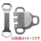 日本紐釦貿易 カギホック 巾12×11mm 5組入 検針器対応 白 FK528-00