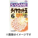 【メール便選択可】ささめ針 道具屋 徳用ダイヤカット レッド 4号 P-388
