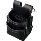 フジ矢 AB-22BG 腰袋2段 黒金 LIGHT PU LEATHER SERIES