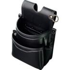フジ矢 AB-32BG 腰袋薄型2段 黒金 LIGHT PU LEATHER SERIES