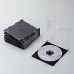 エレコム CCD-JSCS10BK CD DVDスリムプラケース 1枚収納 10パック ブラック