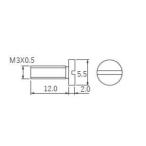 【メール便選択可】京セラ M3X12 部品 1個