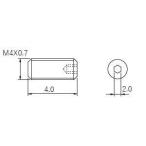 【メール便選択可】京セラ HS4X4 部品 1個
