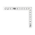 【メール便選択可】シンワ測定 11189 曲尺 平ピタ 裏表同目 15×11cm ホワイト
