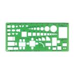 【メール便選択可】シンワ測定 66007 テンプレート TD-1 家具記号定規 大 1/50