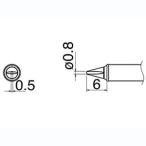 【メール便選択可】白光 T31シリーズ交換こて先 T31-02WD08 0.8WD型
