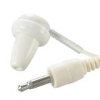 【メール便選択可】オーム電機 モノラルイヤホン ラジオ用 φ3.5 1m ホワイト 01-1201 EAR-1201