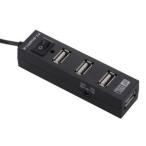 Yahoo! Yahoo!ショッピング(ヤフー ショッピング)オーム電機 スイッチ付き4ポートUSBハブ ブラック 01-3504 PC-SH4PP1-K