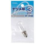 【メール便選択可】オーム電機 ナツメ球 E12/3W クリア LB-T0203-C 04-6460