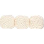 オリムパス エミーグランデ レース糸 合細 Col.111 クリーム系 50g 約218m ｘ 3玉セット EMMY-111