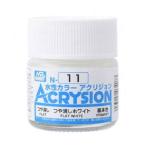 ミスターホビー N011 新水性カラー アクリジョンカラー つや消しホワイト GSI クレオス
