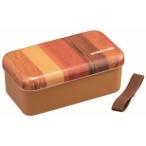 スケーター おかずのっけ 弁当箱 580ml 木目 ライトブラウン SLLB6M