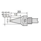 【メール便選択可】グット TP-100N-15 替ノズル φ1.5 goot 太洋電機