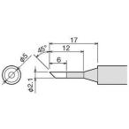 【メール便選択可】グット PX-60RT-2CR 替こて先 RX7/PX5 6/CXR3 4系用 goot 太洋電機