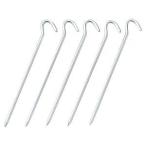 【メール便選択可】キャプテンスタッグ 丸スチールペグ 5本組 19cm M8396