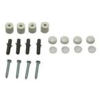 【メール便選択可】光 PBHT-112 パンチングボード 壁面用 止め具セット 白 4組入