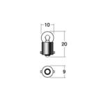 M&H B-7113 ノーマルバルブ メーター/ポジションキュウ 12V3.4W クリア