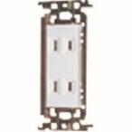 [ почтовая доставка выбор возможно ] Panasonic WTF1502WK. включено двойной розетка металл рамка-оправа есть белый Panasonic