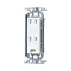 [ почтовая доставка выбор возможно ] Panasonic WTF1532WK Cosmo широкий . включено earth терминал есть двойной розетка металл рамка-оправа есть белый Panasonic