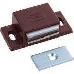 【メール便選択可】トラスコ TSM-41-BR マグネットキャッチ 樹脂製 L40mm 茶 樹脂製 TRUSCO