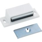 【メール便選択可】トラスコ TSM-71-W マグネットキャッチ 樹脂製 L50mm 白 TRUSCO