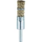 【メール便選択可】トラスコ TEB-15G 筒型ブラシΦ15×軸6 真鍮メッキ0.25 くくりタイプ TRUSCO