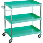 ショッピングTRUSCO フェニックスワゴン 750×500 3段 Φ75ゴム車輪 YG色 PEW-973-G75-YG メーカー直送 代引不可 北海道沖縄離島不可