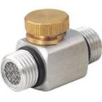 【メール便選択可】トラスコ 空気流量調節器 G1/4×G1/4 オネジ 1個 TAR-2N