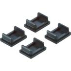 【メール便選択可】トラスコ M1.5型軽中量棚用樹脂ベース 4個入 M1.5-JB4S