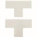 【メール便選択可】トラスコ DFST-W 耐久フロアサインズT型 Mサイズ 白2枚 1シート TRUSCO