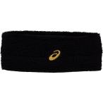 アシックス ヘアバンド パフォーマンスブラック×ゴールド asics 3033B874 001