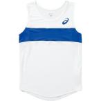 【送料２９０円】アシックス ★在庫処分！お買い得！★ウィメンズ ランニングシャツ ホワイト×ブルー asics XT2035 0145