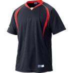 【送料２９０円】アシックス プラクティスシャツ ブラック×レッド asicsBB BAD008 9023