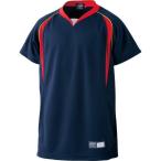 【送料２９０円】アシックス Jr．プラクティスシャツ ネイビー×レッド asicsBB BAD04J 5023