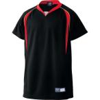 【送料２９０円】アシックス Jr．プラクティスシャツ ブラック×レッド asicsBB BAD04J 9023