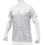 【送料無料】ミズノ ミズノプロ デザインTシャツ／丸首 ホワイト Mizuno 12JA9T54 01