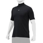 [ бесплатная доставка ] Mizuno с высоким воротником | короткий рукав ( бейсбол | антибактериальный дезодорация |. грязный )( унисекс ) Mizuno 12JAAP3109