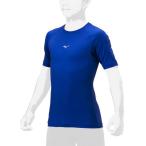 [ стоимость доставки 290 иен ] Mizuno low шея | короткий рукав ( бейсбол )[ Junior ] королевский синий Mizuno 12JAAP5222