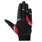[ бесплатная доставка ] Mizuno gachi.. перчатки Jr. правый рука для черный × красный × серебряный Mizuno 1EJEY33109