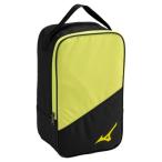 【送料無料】ミズノ シューズケース ブラック×ライム Mizuno 33JM350194