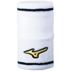 【送料２９０円】ミズノ ミズノプロ リストバンド／デザインタイプ（1個入り）（野球） ホワイト×ブラック Mizuno 52YS194 01