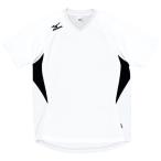 [ стоимость доставки 290 иен ] Mizuno игра рубашка ( доджбол ) белый × черный Mizuno A62HY144 01