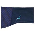 [ ликвидация запасов ][ бесплатная доставка ] Mizuno breath Thermo защита горла "neck warmer" [ Junior ] глубокий темно-синий × рефлекторный голубой Mizuno P2MY9605 14