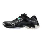 【送料無料】ミズノ ウエーブライトニング Z8 WIDE(バレーボール)(ユニセックス) ブラック×シルバー×グリーン Mizuno V1GA240158
