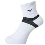  Mizuno короткие носки белый × черный Mizuno V2MX800270